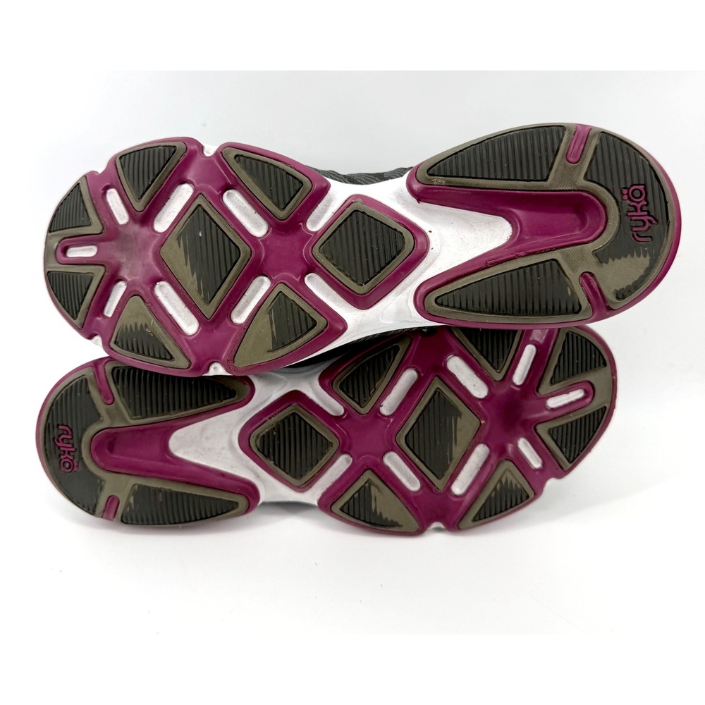Ryka Dominion Walking Shoes Womens 10W Gray Pink Mesh Lace Up Sneakers Comfort - Picture 11 of 11